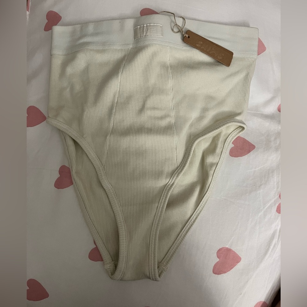 NWT Skims-Cotton Rib High Rise Brief - Picture 3 of 3